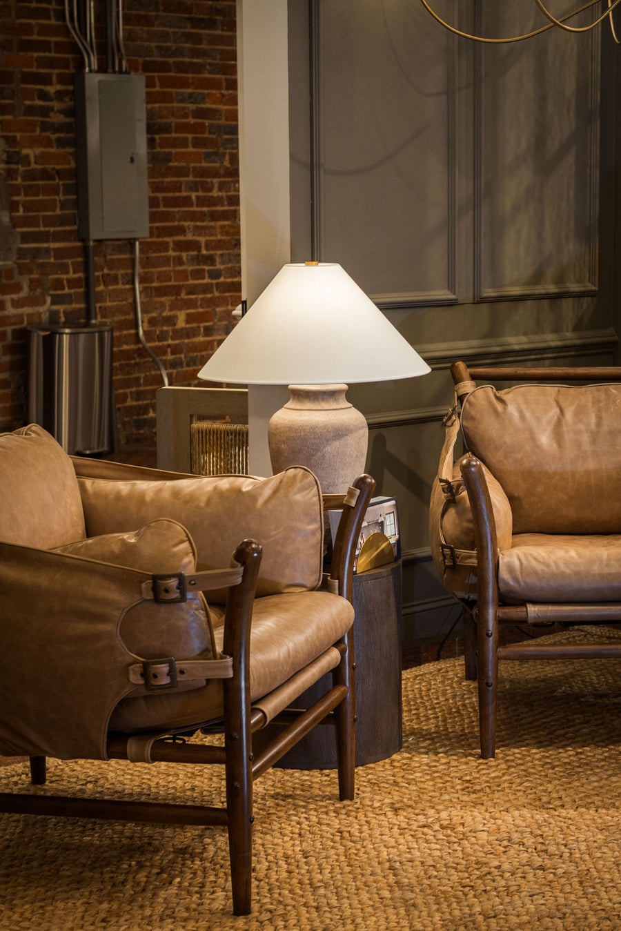Troy Lighting Vessel Table Lamp — PTL1729-PBR/CTU