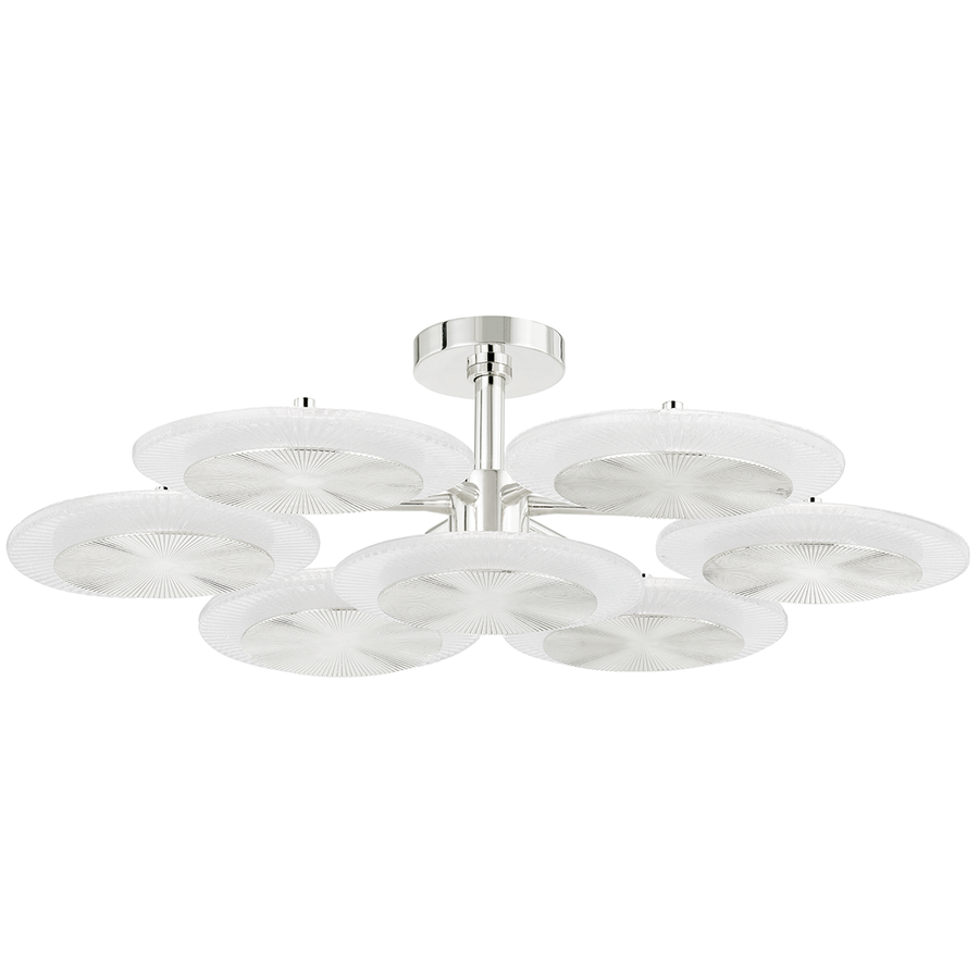 Corbett Lighting TOPAZ SEMI FLUSH — 328-38-PN