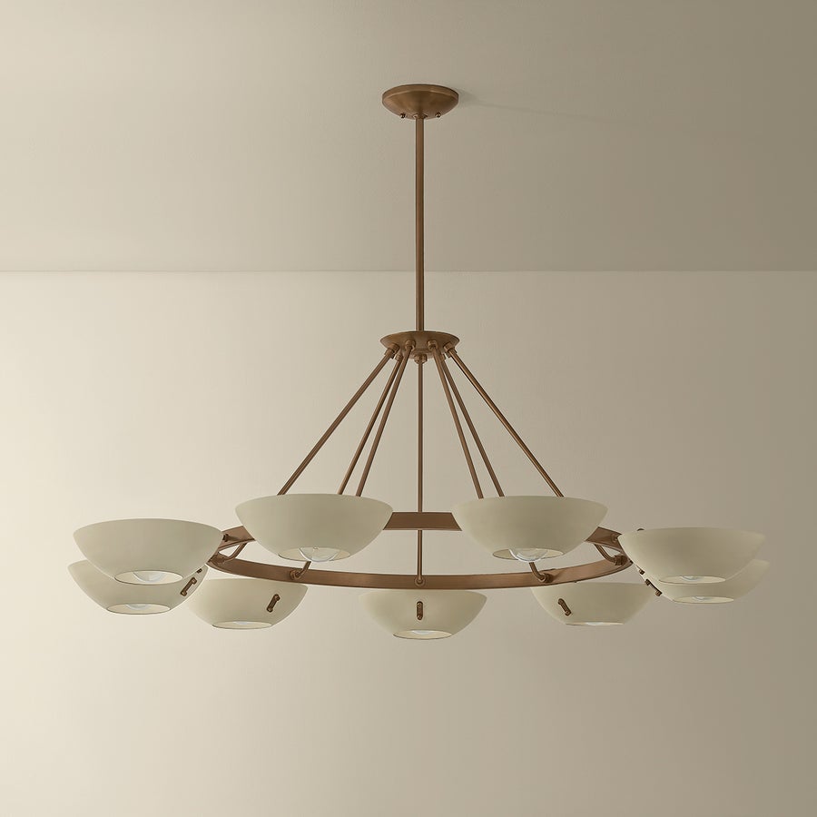 Troy Lighting Alturas Chandelier — F2155-PBR/SSD