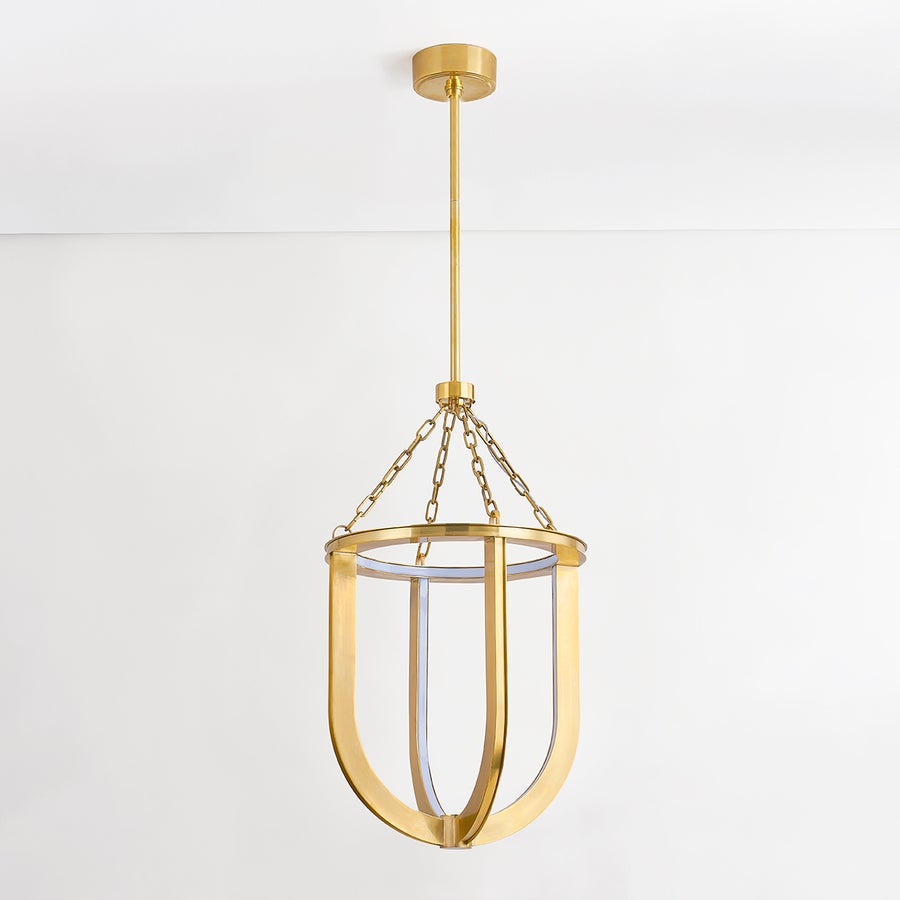 Hudson Valley Lighting TOURNU Lantern — Aged Brass