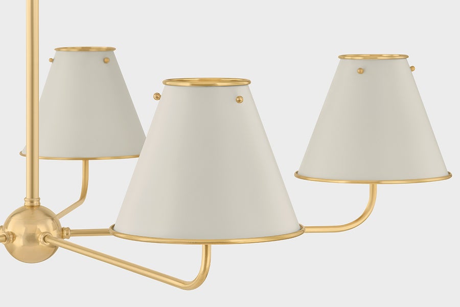 Hudson Valley Lighting Burghley Chandelier — MDS2000-AGB/OW