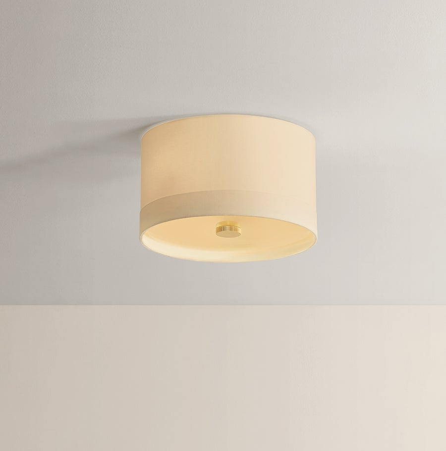 Hudson Valley Lighting Ashland Flush Mount — Aged Brass