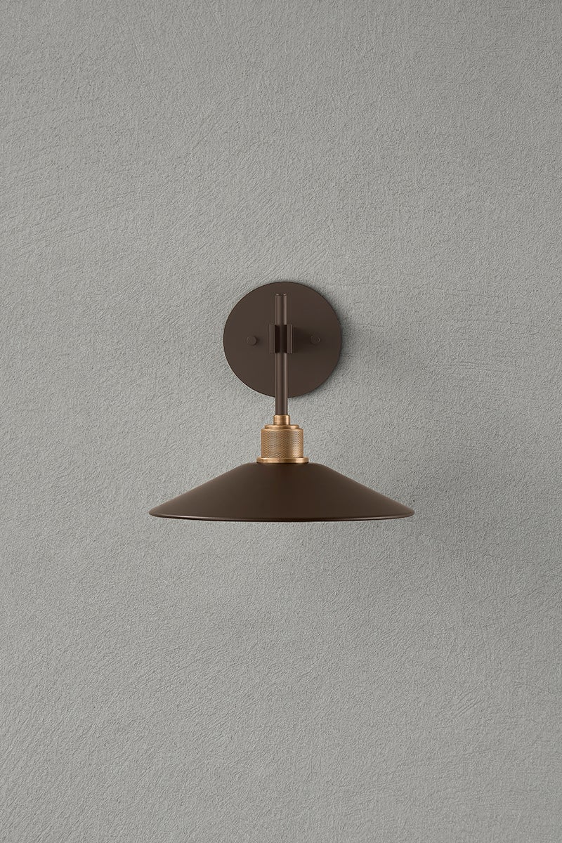 Troy Lighting Harac Exterior Wall Sconce — B7810-PBR/BRZ