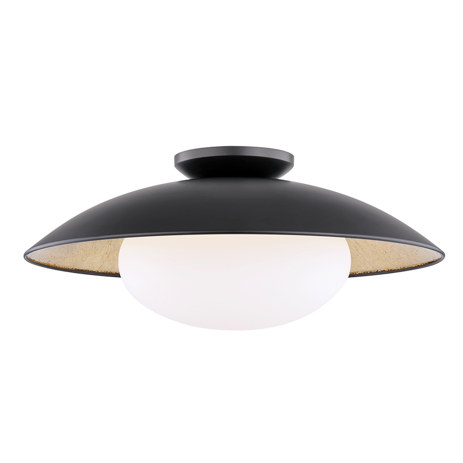 Mitzi Cadence Semi Flush — H368601L-BLK/GL