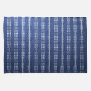 Ticking Stripe Rug in Blue w/ Light Blue thumbnail