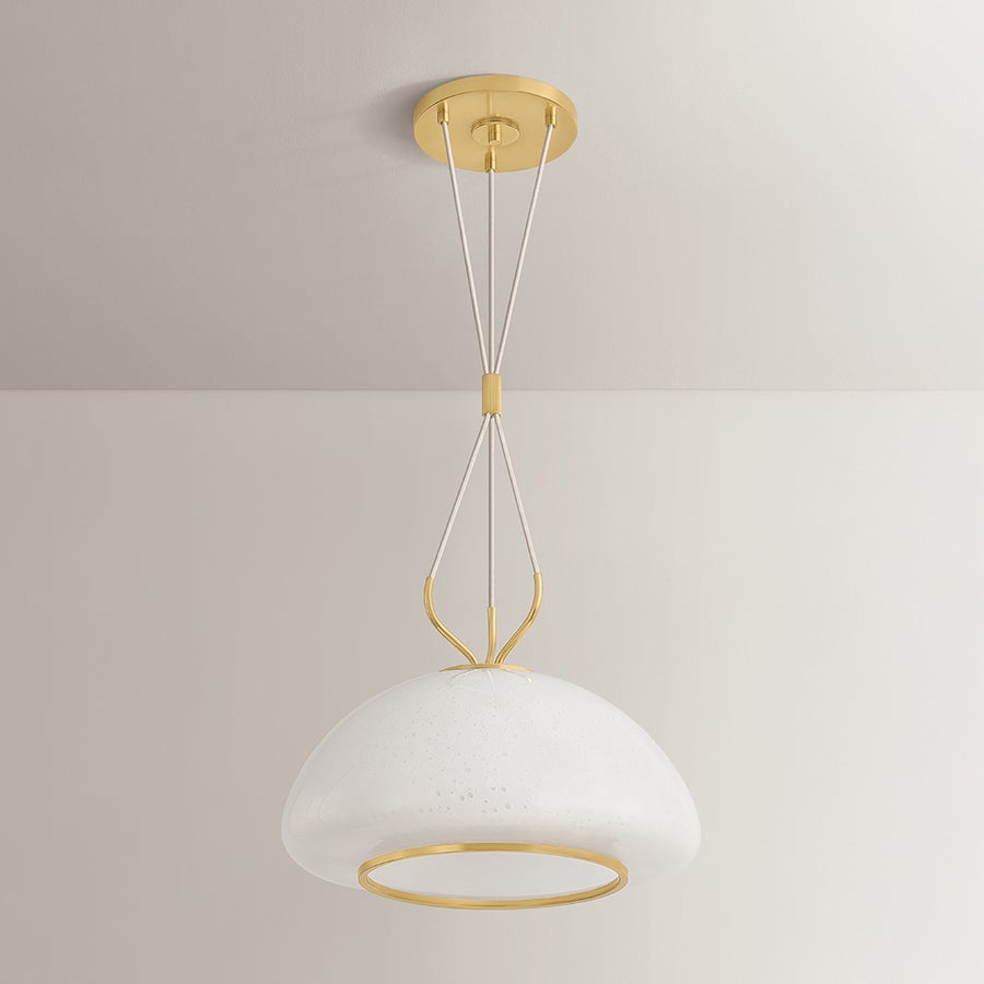 Hudson Valley Lighting Baudette Pendant — Aged Brass