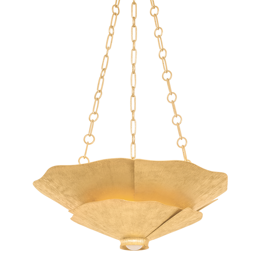 Hudson Valley Lighting Spring Valley Pendant — Vintage Gold Leaf