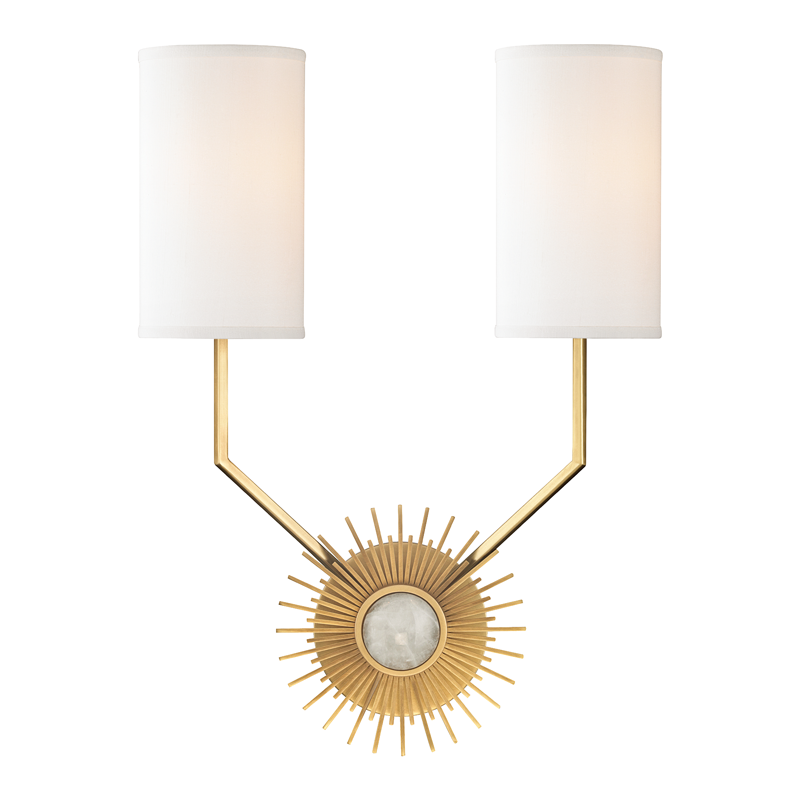 Hudson Valley Lighting Borland Wall Sconce — Aged Brass