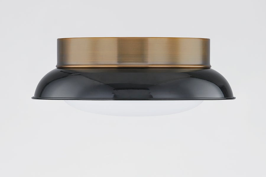 Troy Lighting ARNIE Flush Mount — C2014-PBR/GBK
