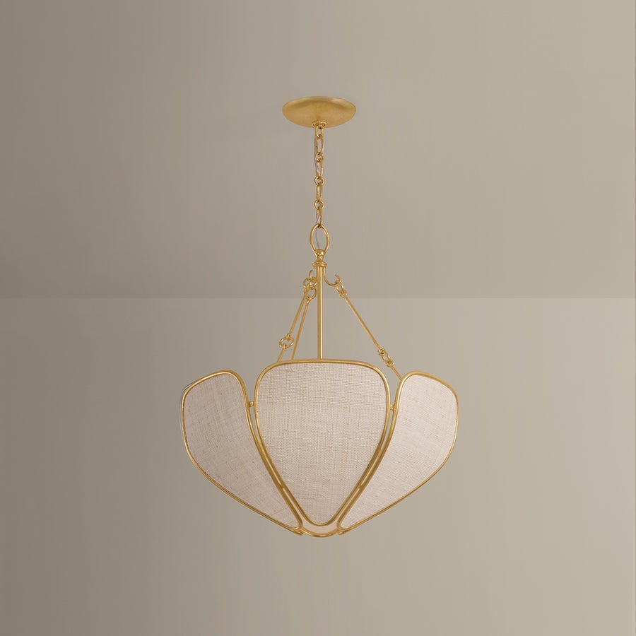 Hudson Valley Lighting Bayville Pendant — Vintage Gold Leaf