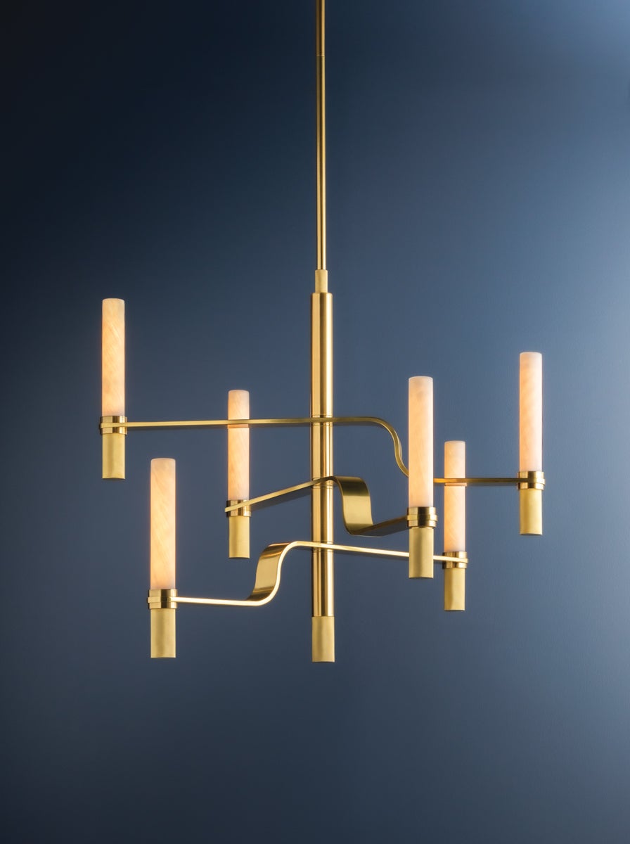 Hudson Valley Lighting ALLENTOWN Chandelier — Aged Brass