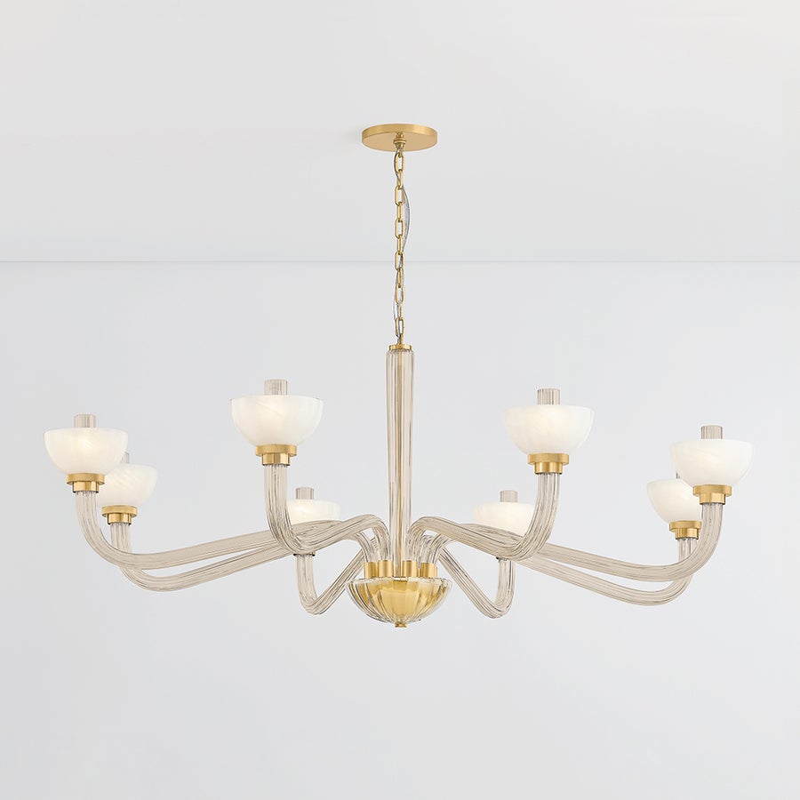 Hudson Valley Lighting ST. LAWRENCE Chandelier — Aged Brass