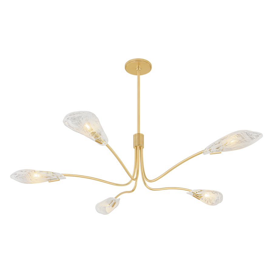 Hudson Valley Lighting Tenafly Chandelier — Aged Brass