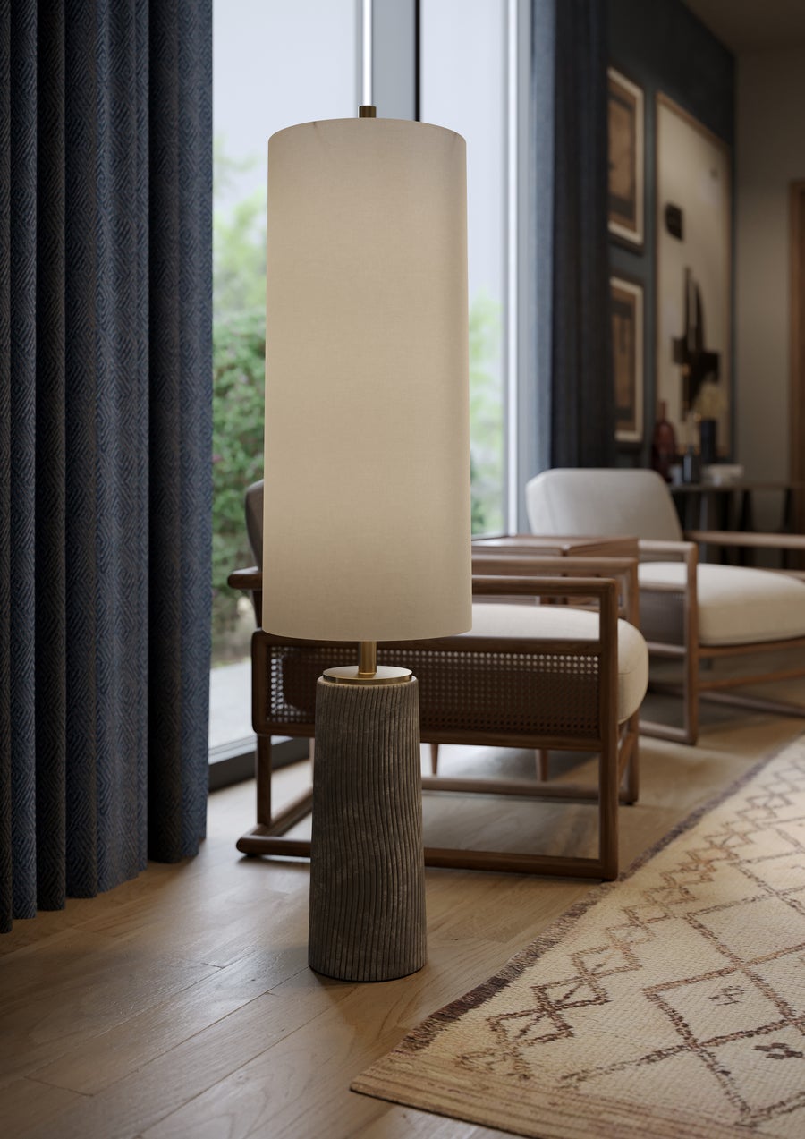 Troy Lighting THANE Floor Lamp — PFL1156-PBR/CDG