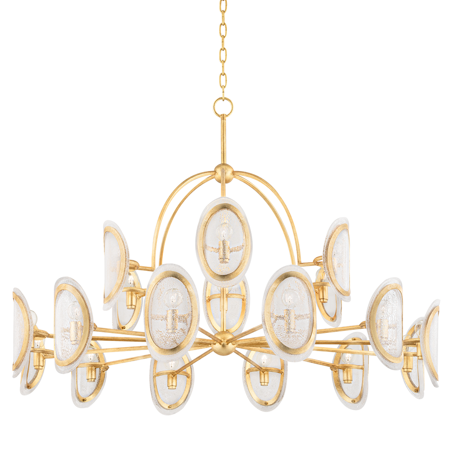 Hudson Valley Lighting Danes Chandelier — Vintage Gold Leaf