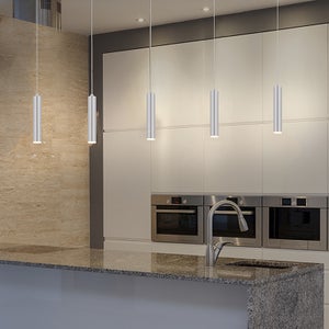 Micro Tube Fixtures & Pendants in Bright Satin Aluminum thumbnail 2
