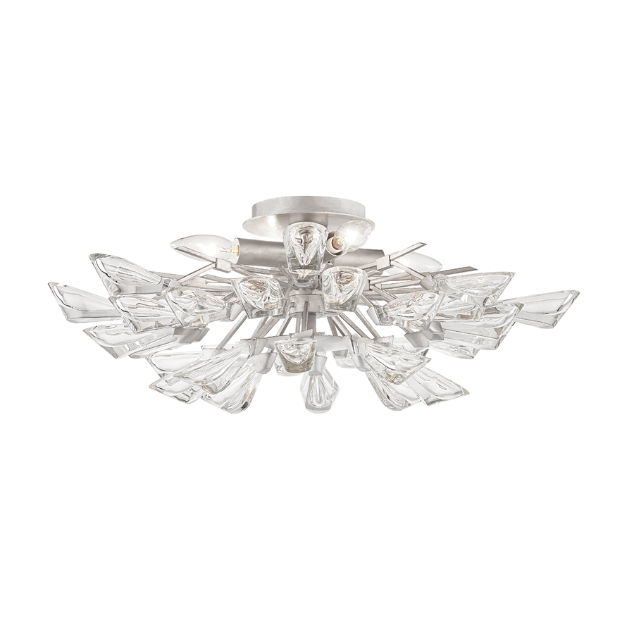 Hudson Valley Lighting Tulip Semi Flush — Silver Leaf