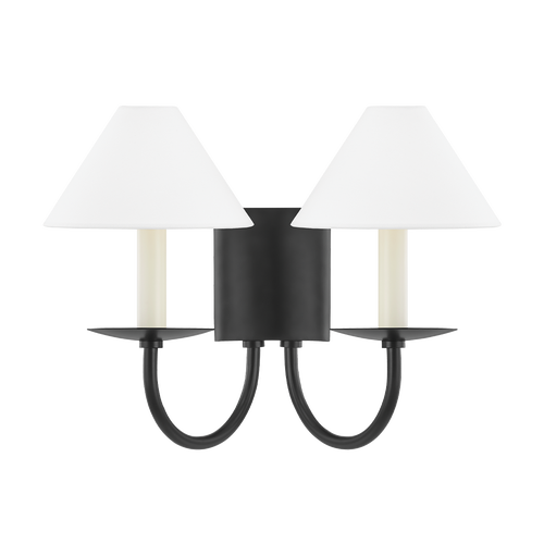 「Light Mellow Sunshine」 Maxax Montpelier 20.6 in. 2-Light Sand Grain Black Dusk to