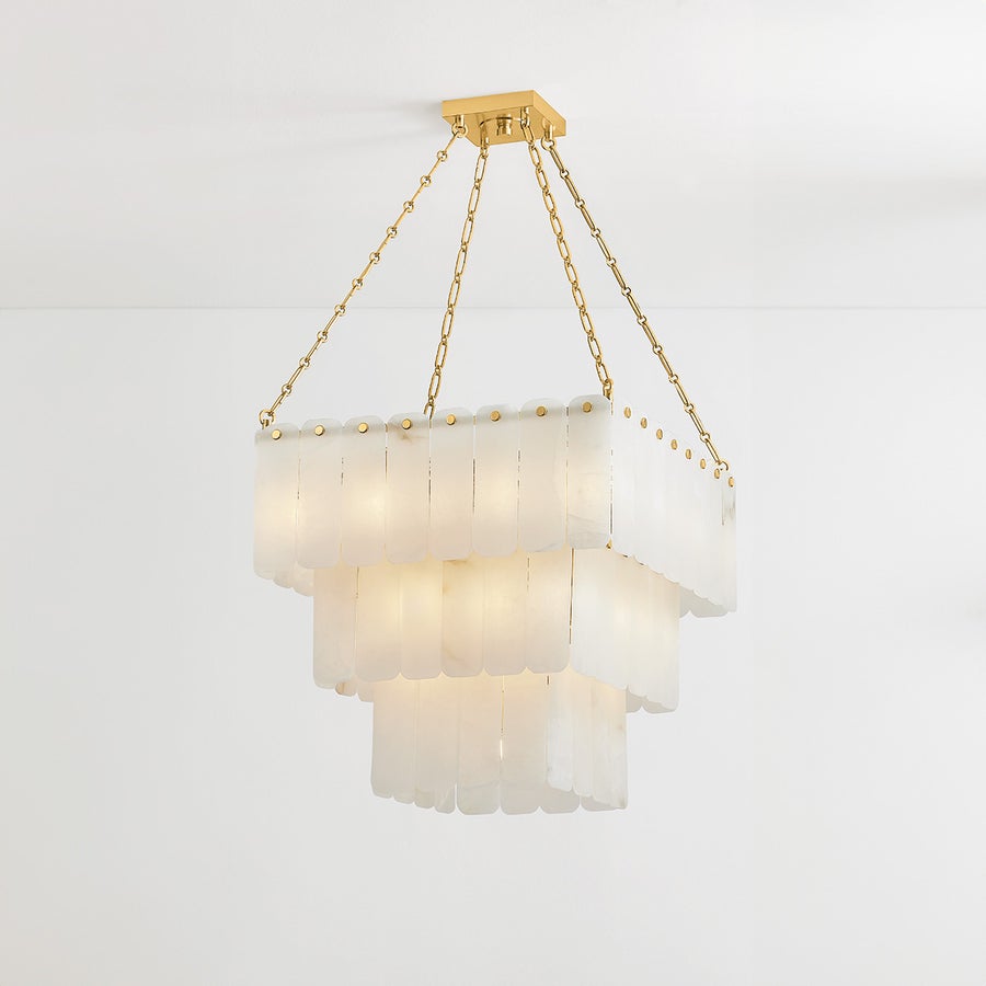Hudson Valley Lighting MOISSANITE CHANDELIER — Aged Brass