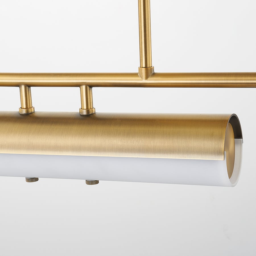 Troy Lighting TITUS Linear Chandelier — F3248-PBR/SBK