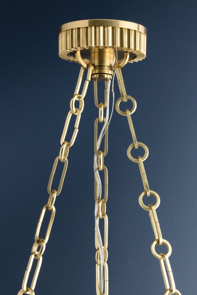 Hudson Valley Lighting Lynden Chandelier — Aged Brass