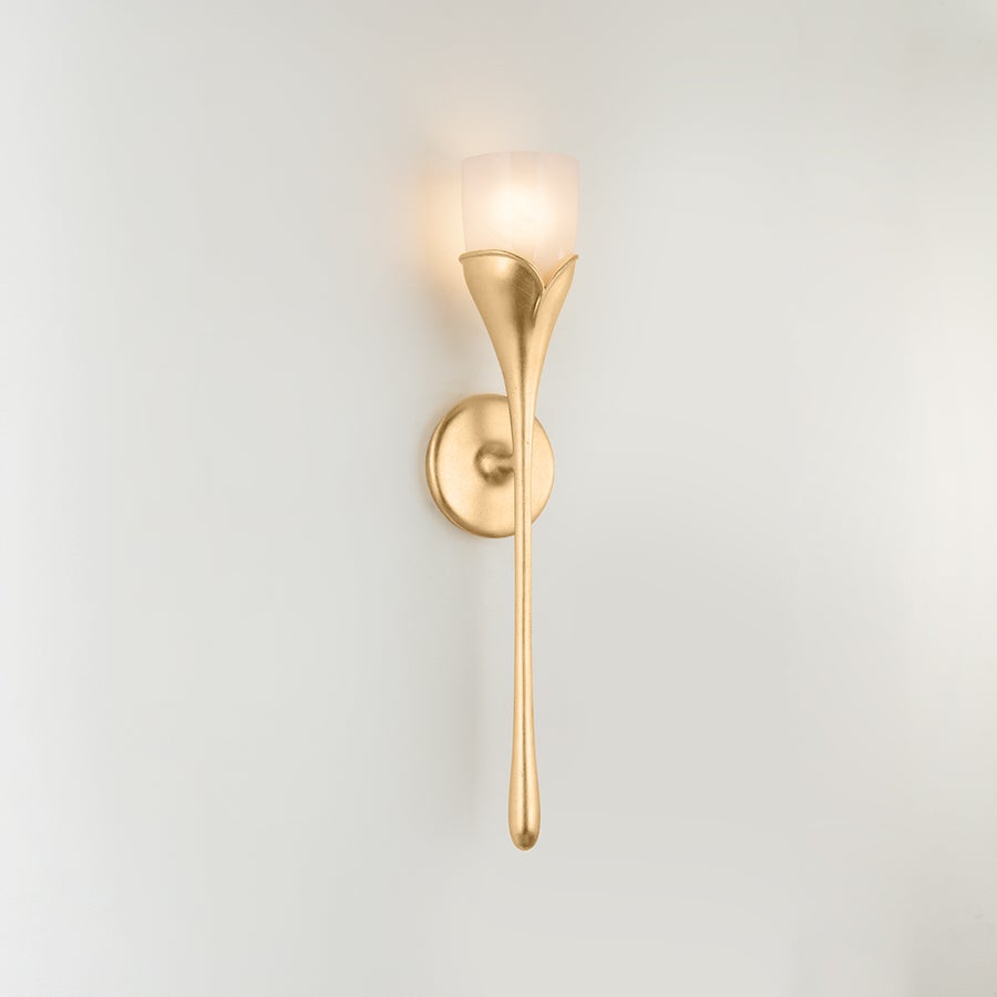 Hudson Valley Lighting BELLEROSE Wall Sconce — Vintage Gold Leaf