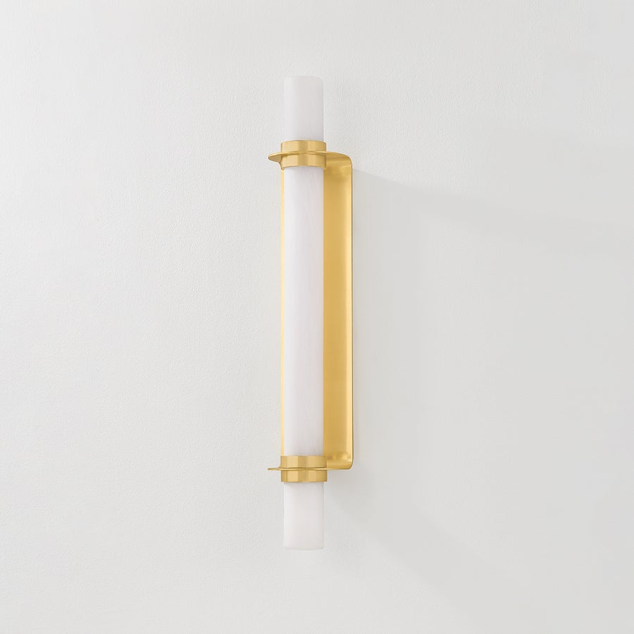 Hudson Valley Lighting GROVELAND STATION Wall Sconce — Aged Brass