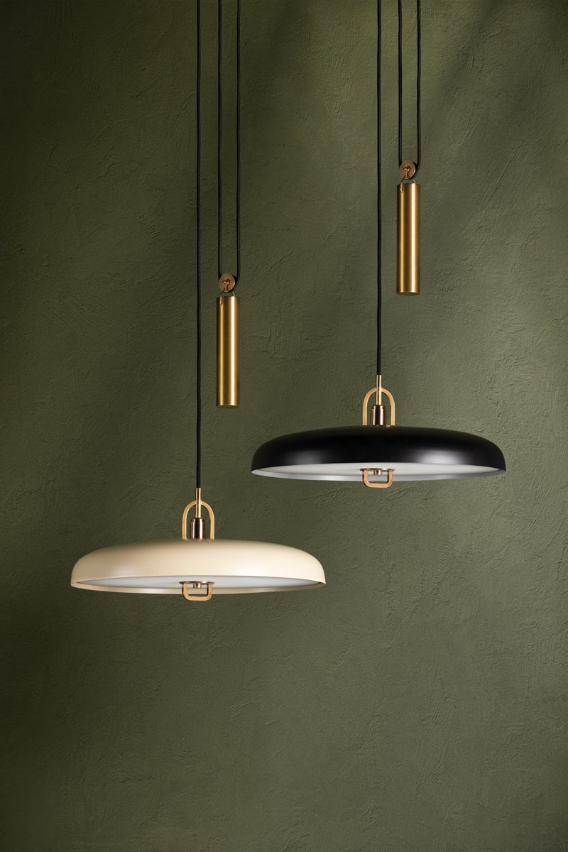 Troy Lighting PLUMMET Pendant — F1618-PBR/SSD