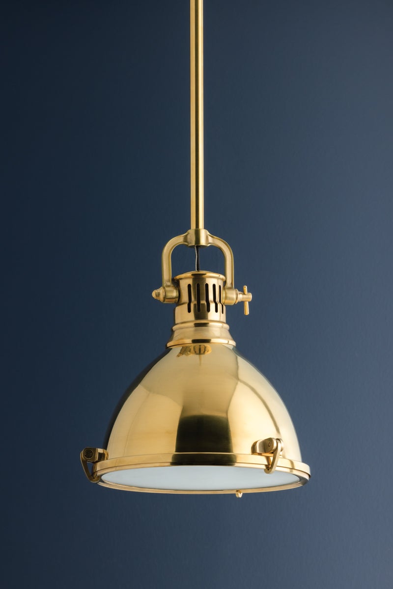 Hudson Valley Lighting Pelham Pendant — Aged Brass