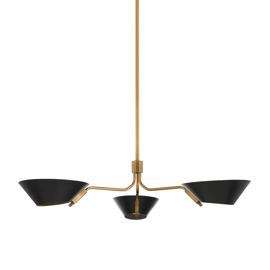 Troy Lighting Sacramento Chandelier — F8143-PBR/SBK