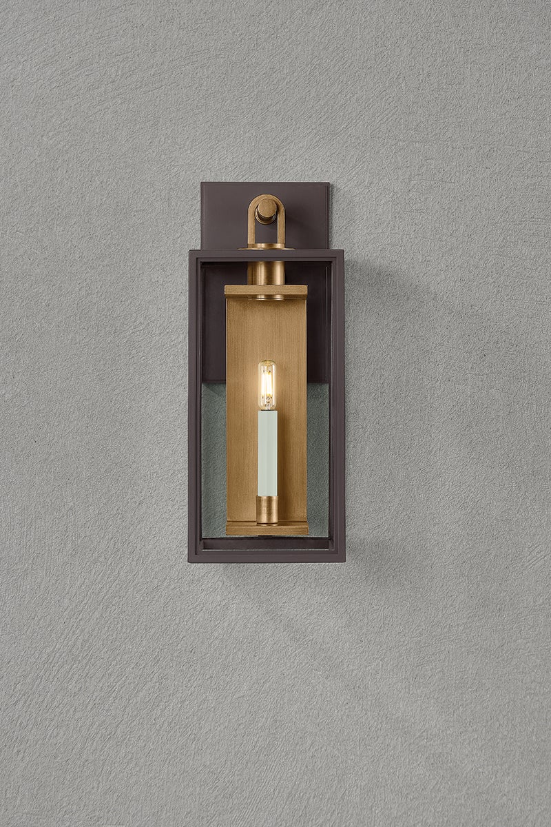 Troy Lighting Arnold Exterior Wall Sconce — B6520-PBR/TBZ