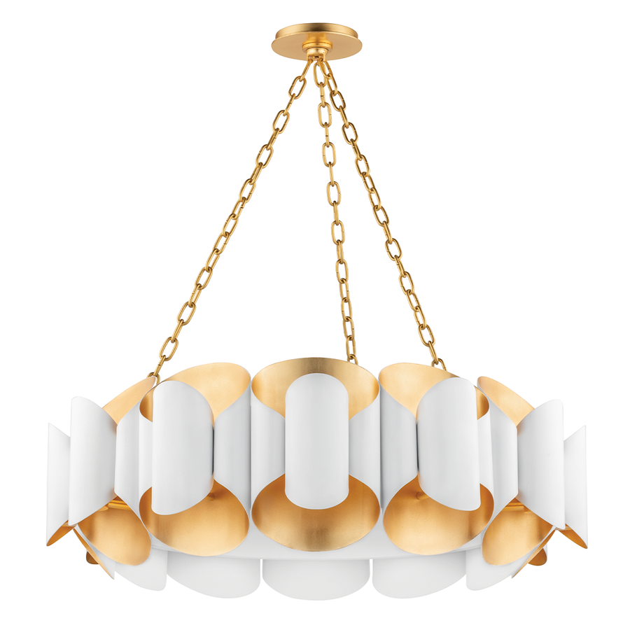 Hudson Valley Lighting Banks Chandelier — 8534-GL/WH