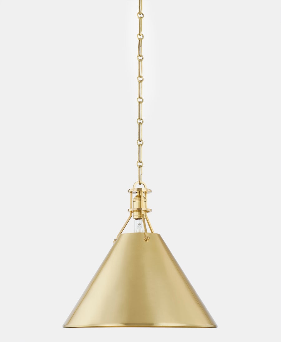 Hudson Valley Lighting METAL NO. 2 Pendant — Aged Brass