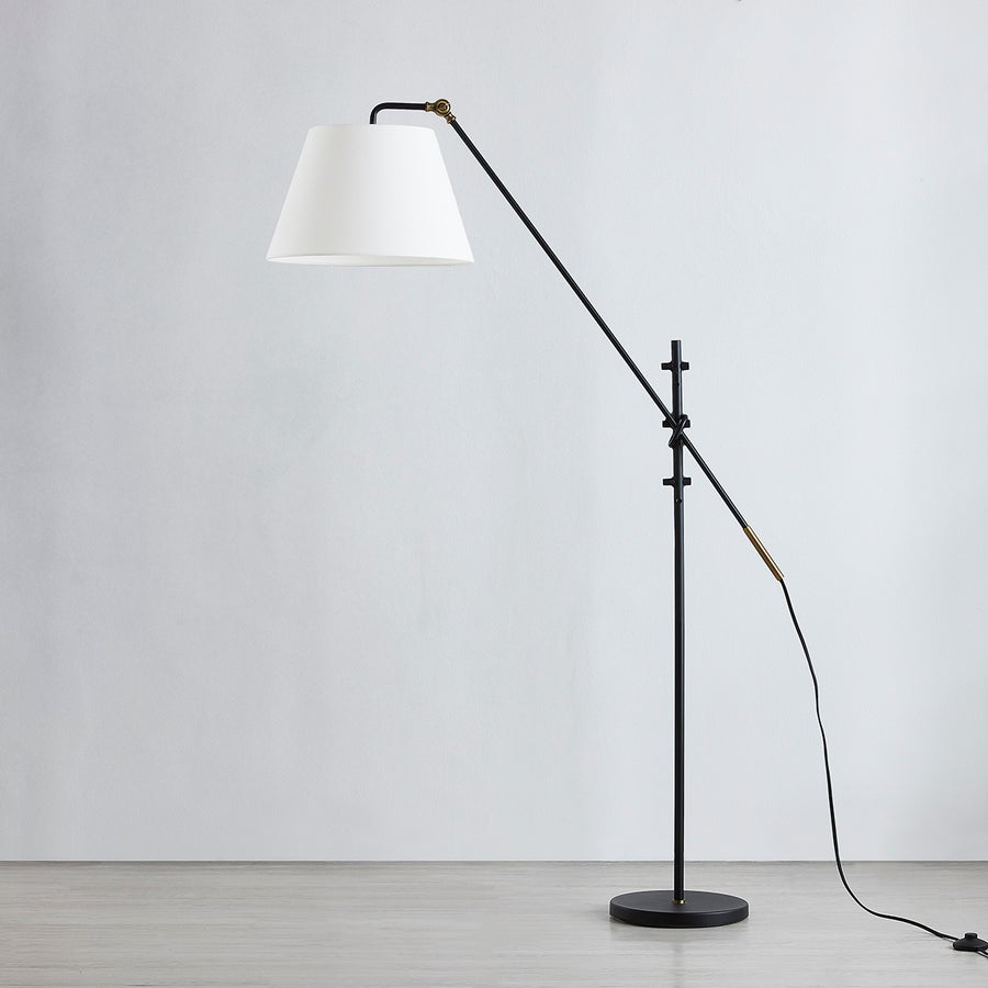 Troy Lighting NAVIN Floor Lamp — PFL2678-PBR/TBK