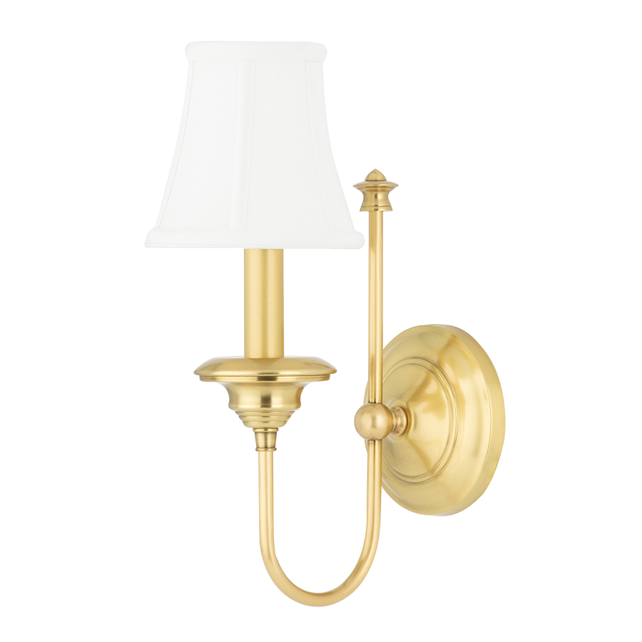 Hudson Valley Lighting Yorktown Wall Sconce — Aged Brass