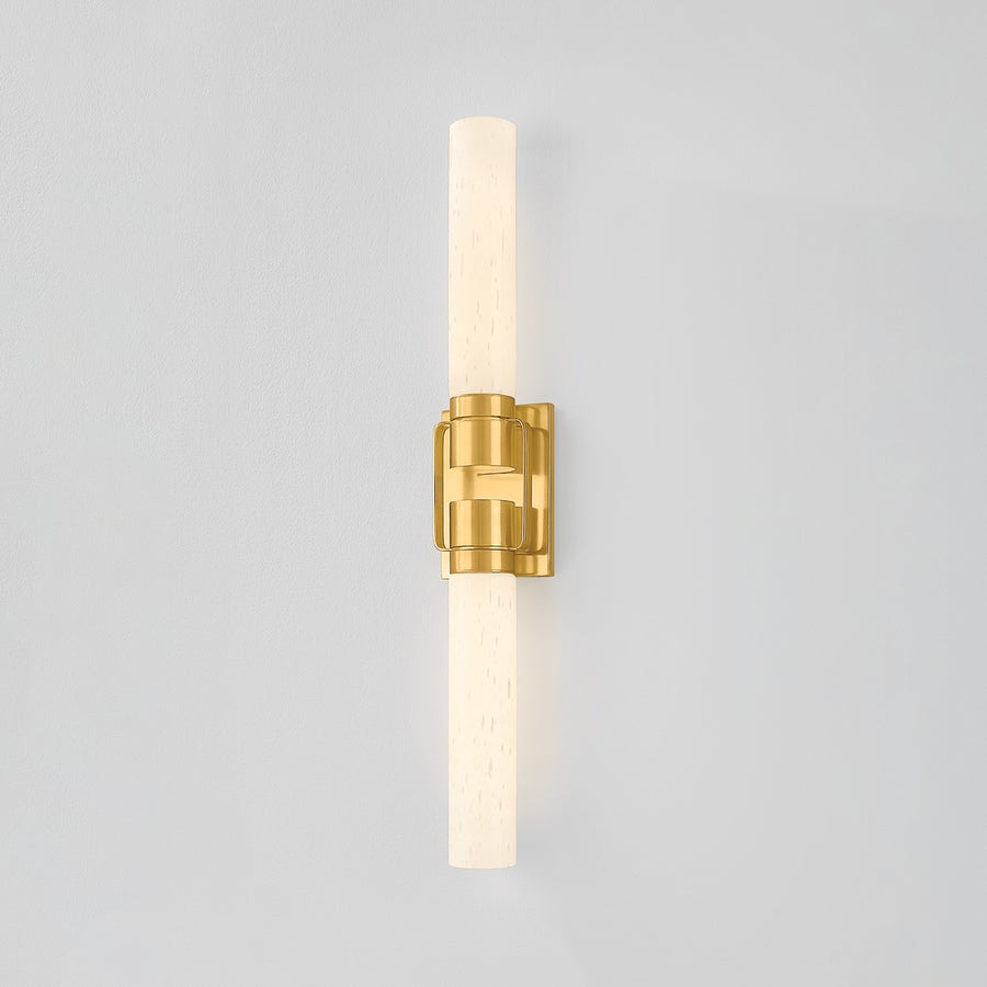 Hudson Valley Lighting GLEN OAKS Wall Sconce — Aged Brass