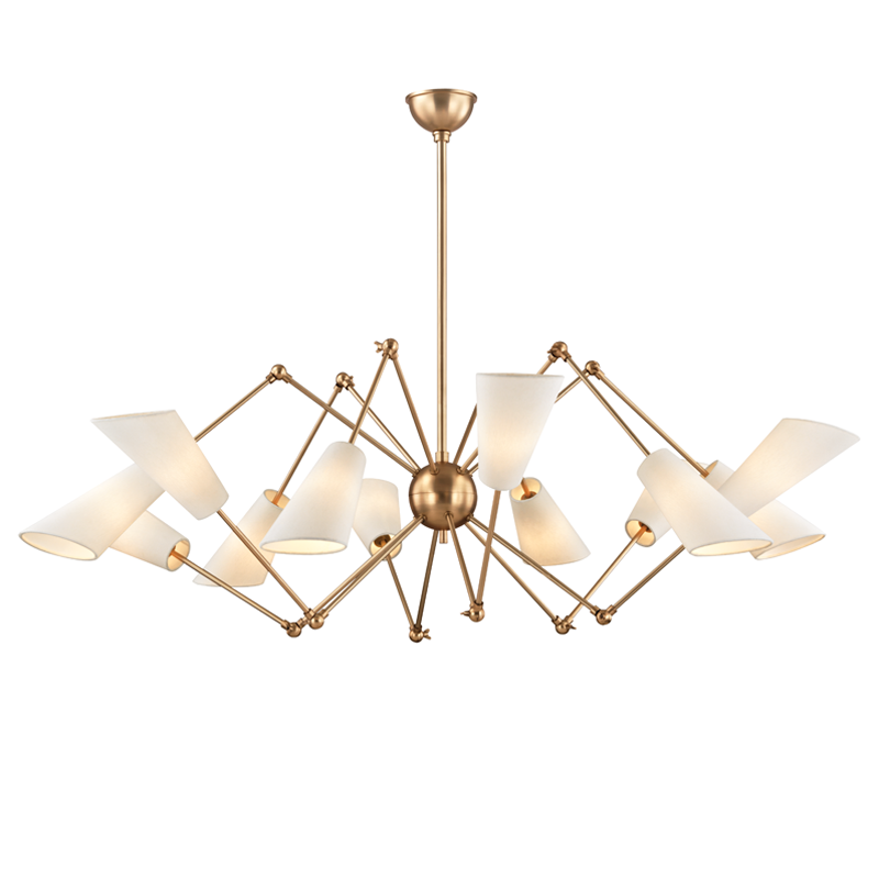 Hudson Valley Lighting Buckingham Chandelier — Aged Brass
