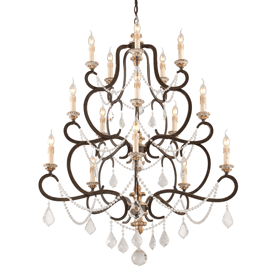 Troy Lighting Bordeaux Chandelier — F3517-PZ/DG