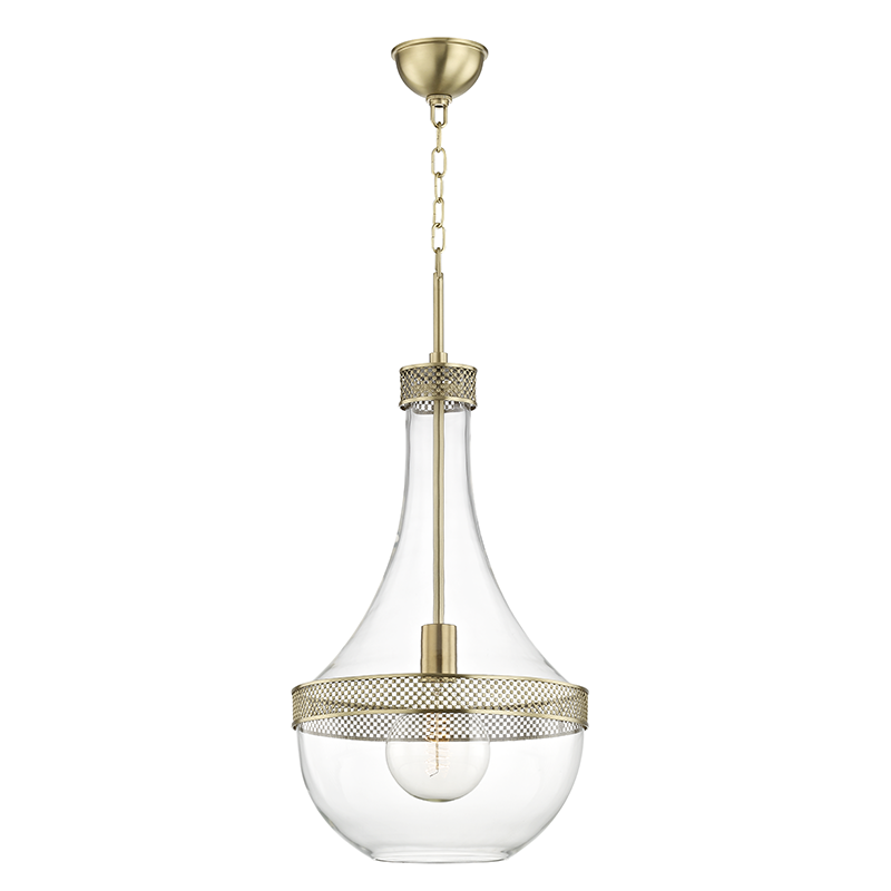 Hudson Valley Lighting Hagen Pendant — Aged Brass