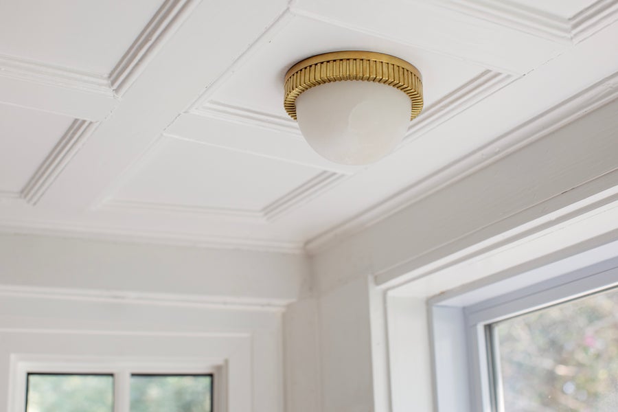Hudson Valley Lighting Ainsley Flush Mount — Aged Brass
