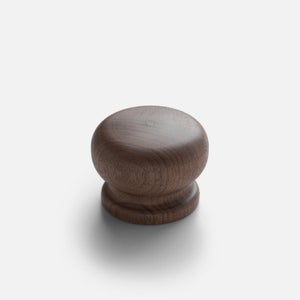 Turned Wood Knob in Walnut thumbnail 2