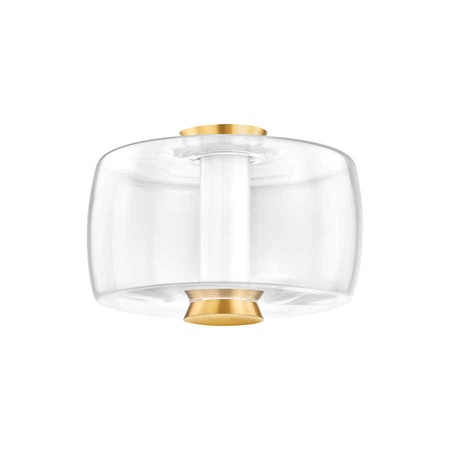 Hudson Valley Lighting BEAU Flush Mount — Aged Brass