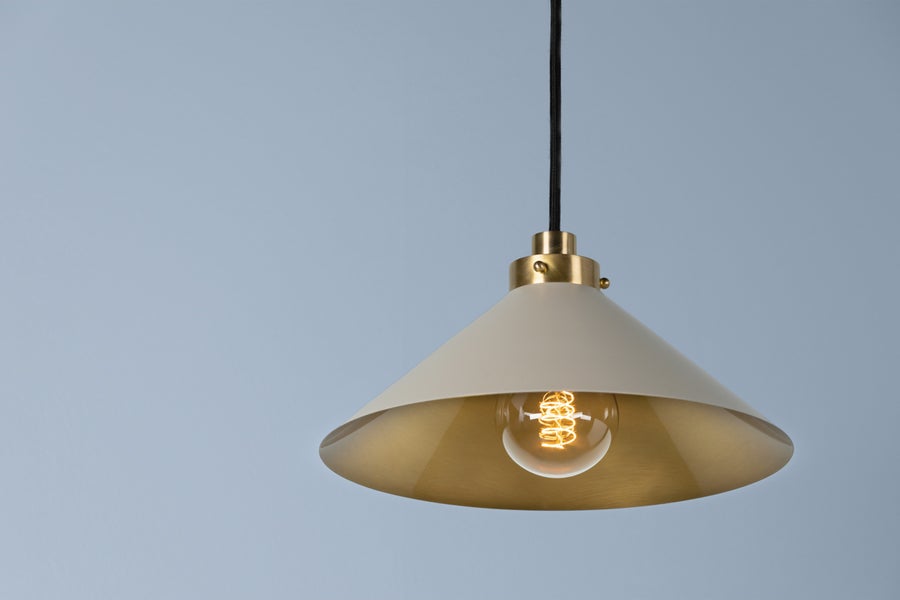 Hudson Valley Lighting CLIVEDON Pendant — MDS1401-AGB/OW