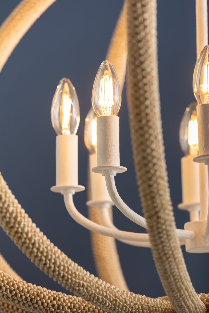 Hudson Valley Lighting LEWISTON CHANDELIER — White Plaster
