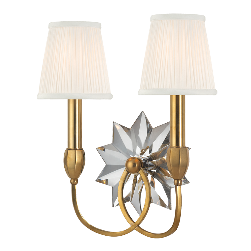 Hudson Valley Lighting Barton Wall Sconce — Aged Brass