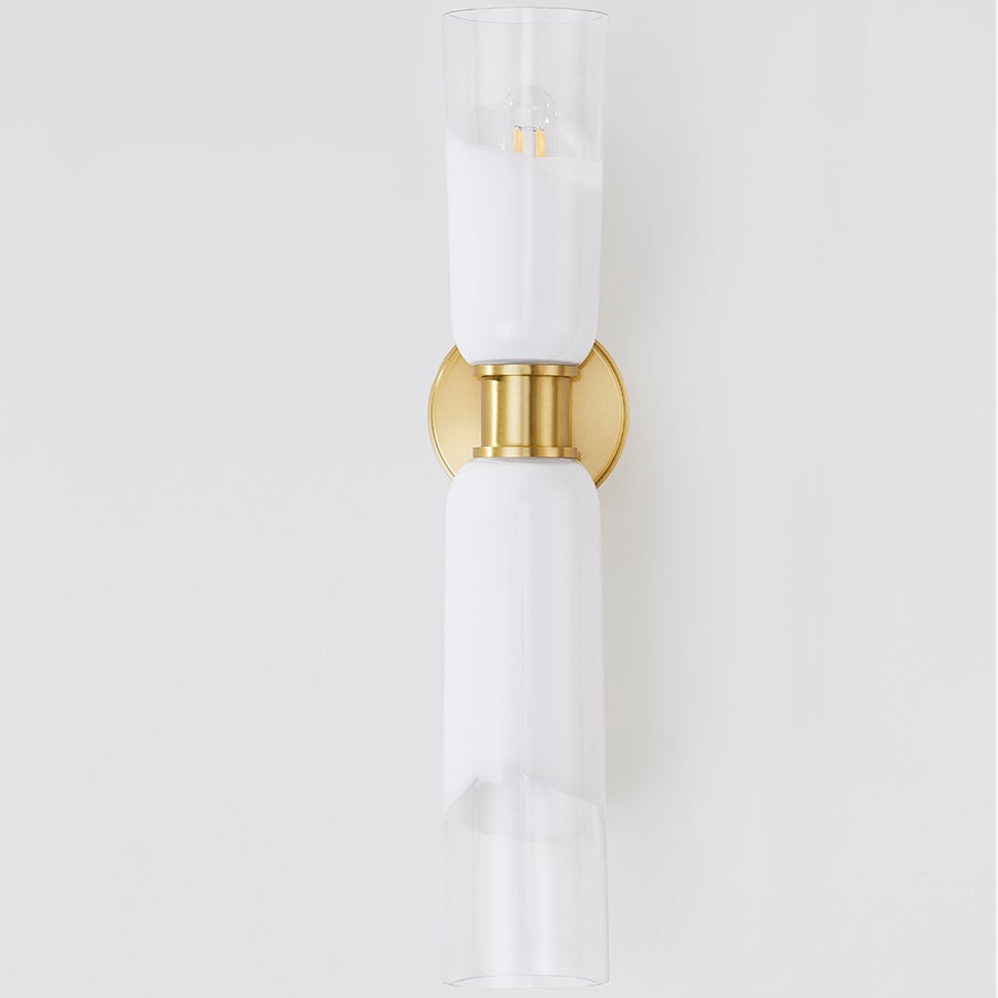 Hudson Valley Lighting WASSON Wall Sconce — Aged Brass