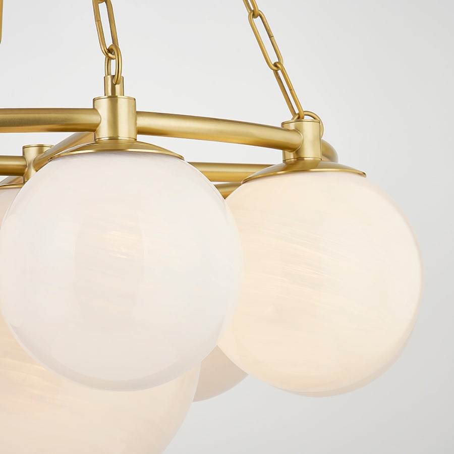 Hudson Valley Lighting THORNWOOD Chandelier — Aged Brass