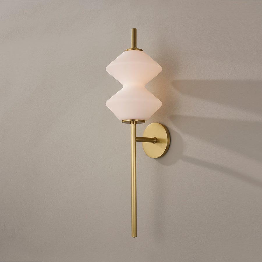 Hudson Valley Lighting Barrow Wall Sconce — Aged Brass