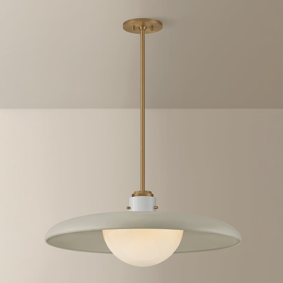 Troy Lighting Gustavo Pendant — F2628-PBR/OW