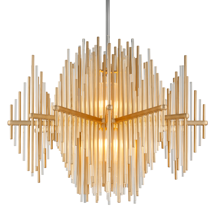Corbett Lighting Theory Chandelier — 238-43-GL/SS